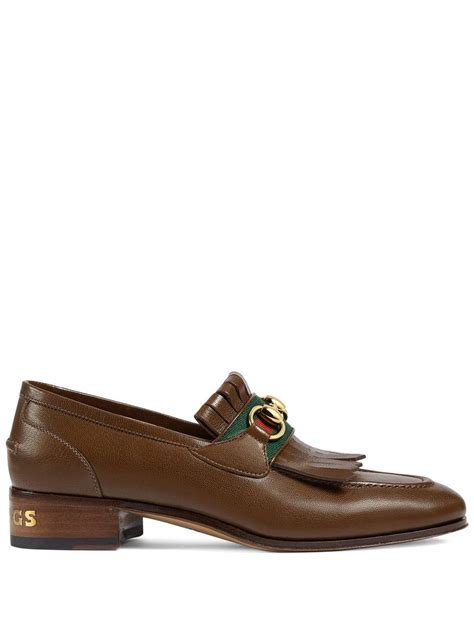 Gucci horse bit detail loafers